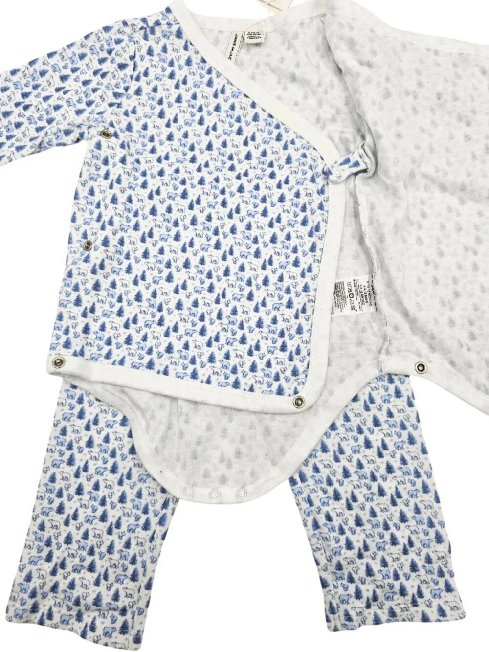 Janie and Jack NWT Baby Boy Polar Bear Pine Tree 2-Piece Outfit Set 6-12 Months